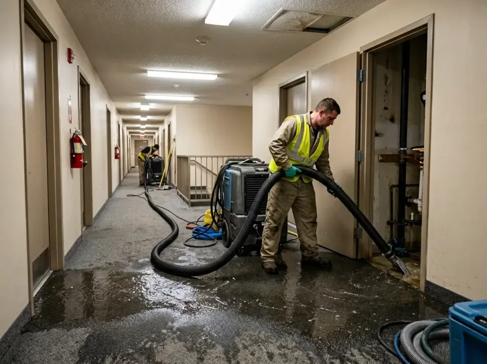 multi-unit-apartment-hallway-f-005 — frequently asked questions, Emergency Burst Pipe Water Extraction & Removal in Messiah…